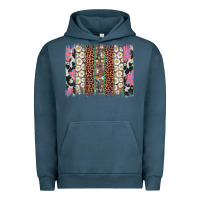 Pigment Midnight Navy easter leopard cowhide bunny brush stroke Urban Hoodie - Artiststas