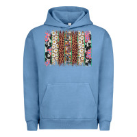 Pigment Pebble Blue easter leopard cowhide bunny brush stroke Urban Hoodie - Artiststas