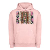 Pigment Salmon easter leopard cowhide bunny brush stroke Urban Hoodie - Artiststas