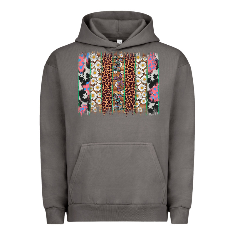 Easter Leopard Cowhide Bunny Brush Stroke Urban Hoodie by Artiststas | Teevron