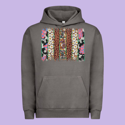 Easter Leopard Cowhide Bunny Brush Stroke Urban Hoodie Designed By Artiststas