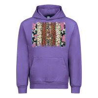 Tulip easter leopard cowhide bunny brush stroke Urban Hoodie - Artiststas