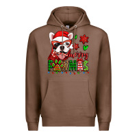 Chestnut merry pawmas christmas french bulldog Premium Hoodie - Jasminsmagicworld