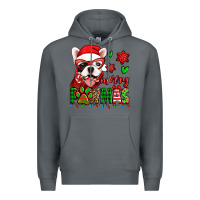 Rock merry pawmas christmas french bulldog Premium Hoodie - Jasminsmagicworld