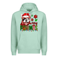 Merry Pawmas Christmas French Bulldog Premium Hoodie | Teevron