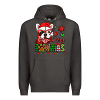 Smoke merry pawmas christmas french bulldog Premium Hoodie - Jasminsmagicworld