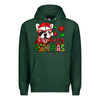 Sports Green merry pawmas christmas french bulldog Premium Hoodie - Jasminsmagicworld