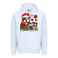 White merry pawmas christmas french bulldog Premium Hoodie - Jasminsmagicworld