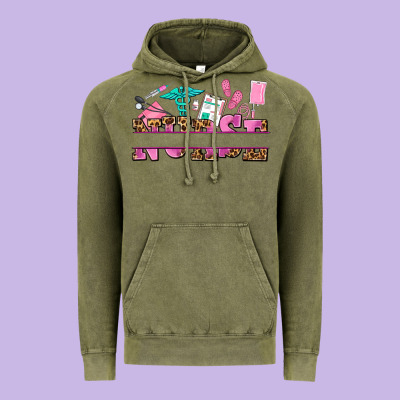 Nurse Custom Name Vintage Hoodie Designed By Adodesignshop