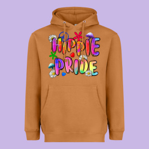Hippie Pride Heavyweight Hoodie Designed By Zillion Design Studio