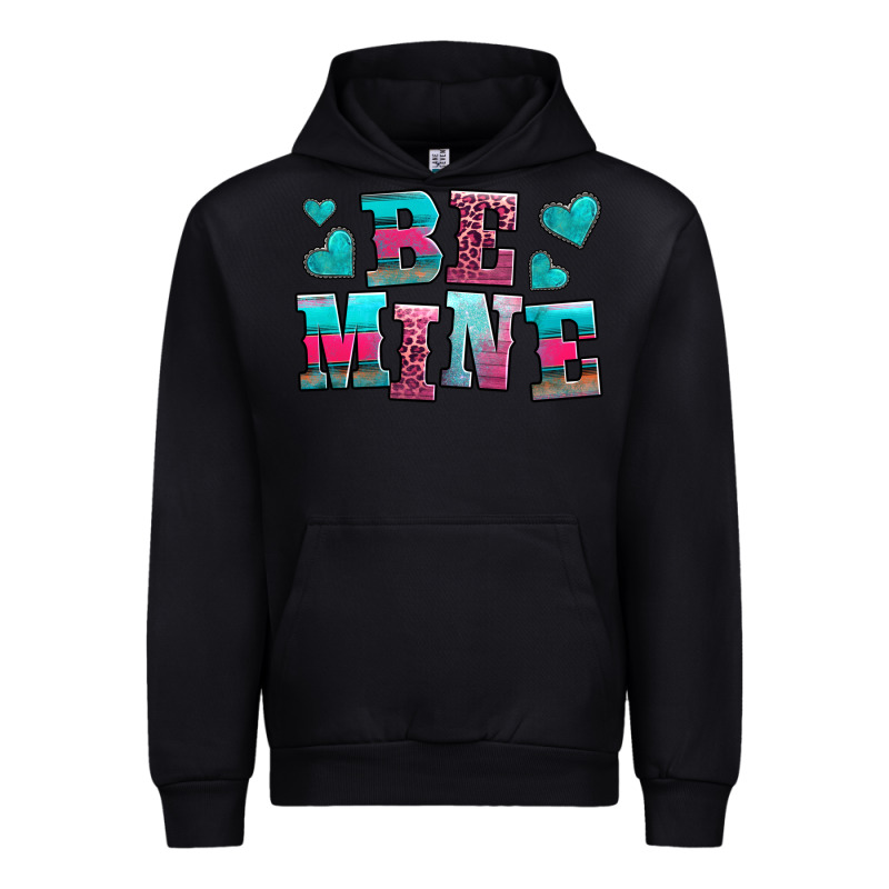 Be Mine Western Valentine's Day No Background Urban Hoodie by AdoDesignShop | Teevron