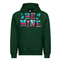 Forest Green be mine western valentine's day no background Urban Hoodie - AdoDesignShop