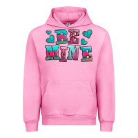 Fuchsia Pink be mine western valentine's day no background Urban Hoodie - AdoDesignShop