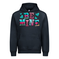 Navy be mine western valentine's day no background Urban Hoodie - AdoDesignShop