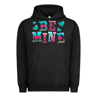 Pigment Black be mine western valentine's day no background Urban Hoodie - AdoDesignShop