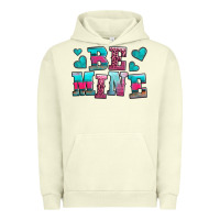 Pigment Pistachio be mine western valentine's day no background Urban Hoodie - AdoDesignShop