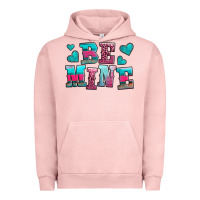 Pigment Salmon be mine western valentine's day no background Urban Hoodie - AdoDesignShop
