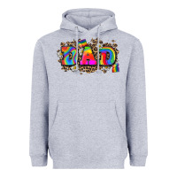 Heather Grey dad pride Heavyweight Hoodie - Zillion Design Studio