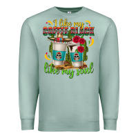 Seafoam I Like My Coffee Black Like My Soul Premium Sweatshirt - texasbilliewilder