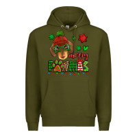 Army Green merry pawmas christmas dachshund Premium Hoodie - Jasminsmagicworld