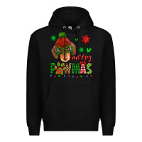 Black merry pawmas christmas dachshund Premium Hoodie - Jasminsmagicworld