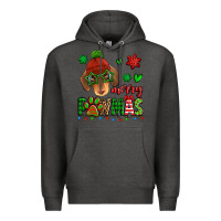 Charcoal Heather merry pawmas christmas dachshund Premium Hoodie - Jasminsmagicworld