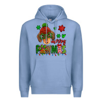 Colony Blue merry pawmas christmas dachshund Premium Hoodie - Jasminsmagicworld