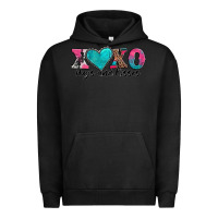 Pigment Black xoxo hugs and kisses valentines day Urban Hoodie - AdoDesignShop
