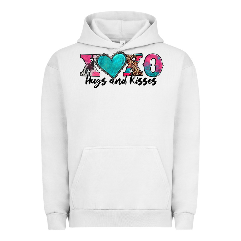 Xoxo Hugs And Kisses Valentines Day Urban Hoodie by AdoDesignShop | Teevron