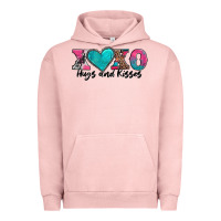 Pigment Salmon xoxo hugs and kisses valentines day Urban Hoodie - AdoDesignShop