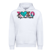 White xoxo hugs and kisses valentines day Urban Hoodie - AdoDesignShop