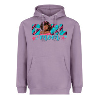 Lavender girl mom afro black girl Heavyweight Hoodie - texasbilliewilder
