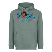 Girl Mom Afro Black Girl Heavyweight Hoodie | Teevron