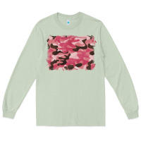 Matcha pink camouflage background Long Sleeve Tee - BarkalooDesign