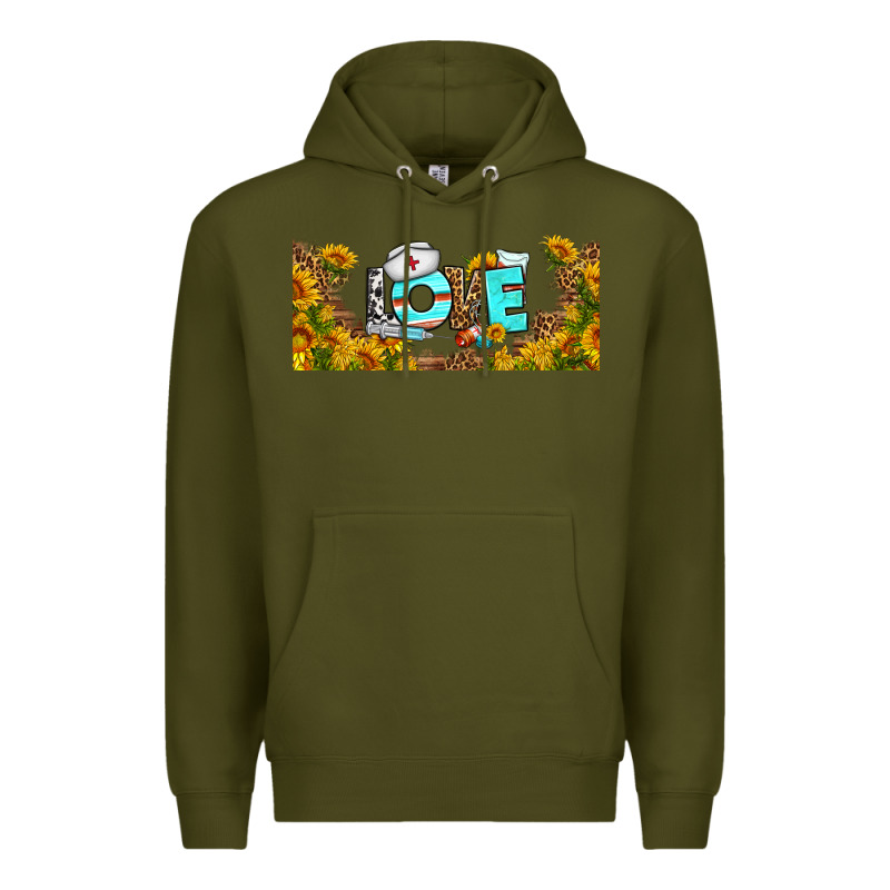 Western Love Nurse Sunflower Libbey Cu Premium Hoodie by BundleAndBundleShop | Teevron