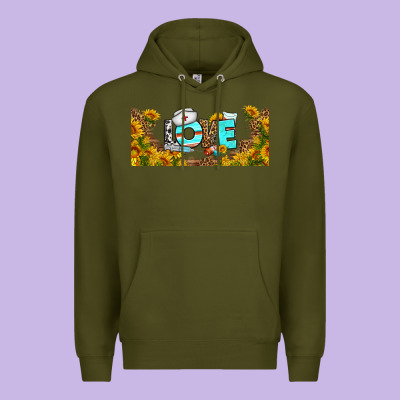 Western Love Nurse Sunflower Libbey Cu Premium Hoodie Designed By Bundleandbundleshop