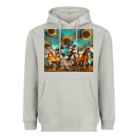 Moon Dust western horses Heavyweight Hoodie - Zillion Design Studio