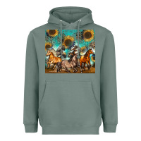 Sage western horses Heavyweight Hoodie - Zillion Design Studio