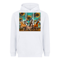 White western horses Heavyweight Hoodie - Zillion Design Studio
