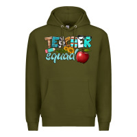 Army Green teacher squad Premium Hoodie - BundleAndBundleShop
