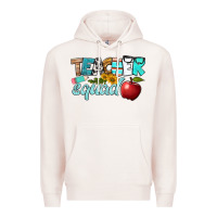 Pale Pink teacher squad Premium Hoodie - BundleAndBundleShop
