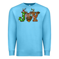 Ocean Blue christmas joy Premium Sweatshirt - RanaPortraitStore