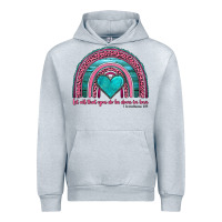 Heather Grey valentine's day rainbow let all that you do be done in love 1 corinthi Urban Hoodie - AdoDesignShop