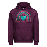 Mauve Wine valentine's day rainbow let all that you do be done in love 1 corinthi Urban Hoodie - AdoDesignShop