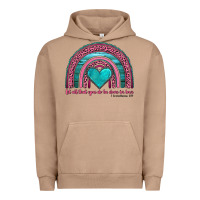 Pigment Burro valentine's day rainbow let all that you do be done in love 1 corinthi Urban Hoodie - AdoDesignShop