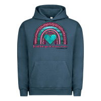 Pigment Midnight Navy valentine's day rainbow let all that you do be done in love 1 corinthi Urban Hoodie - AdoDesignShop