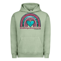 Pigment Oil Green valentine's day rainbow let all that you do be done in love 1 corinthi Urban Hoodie - AdoDesignShop