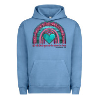Pigment Pebble Blue valentine's day rainbow let all that you do be done in love 1 corinthi Urban Hoodie - AdoDesignShop