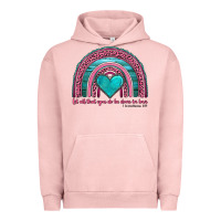 Pigment Salmon valentine's day rainbow let all that you do be done in love 1 corinthi Urban Hoodie - AdoDesignShop