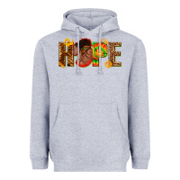 Heather Grey hope afro Heavyweight Hoodie - texasbilliewilder